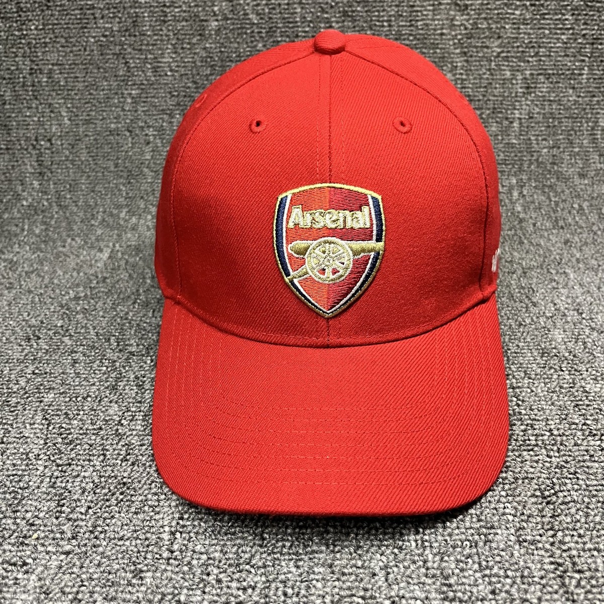 Arsenal FC '47 Brand MVP Red Adjustable Hat Strapback Cap Soccer EPL