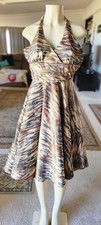 Y2k Betsey Johnson Rare She A Tiger Print Halter Party Dress 2