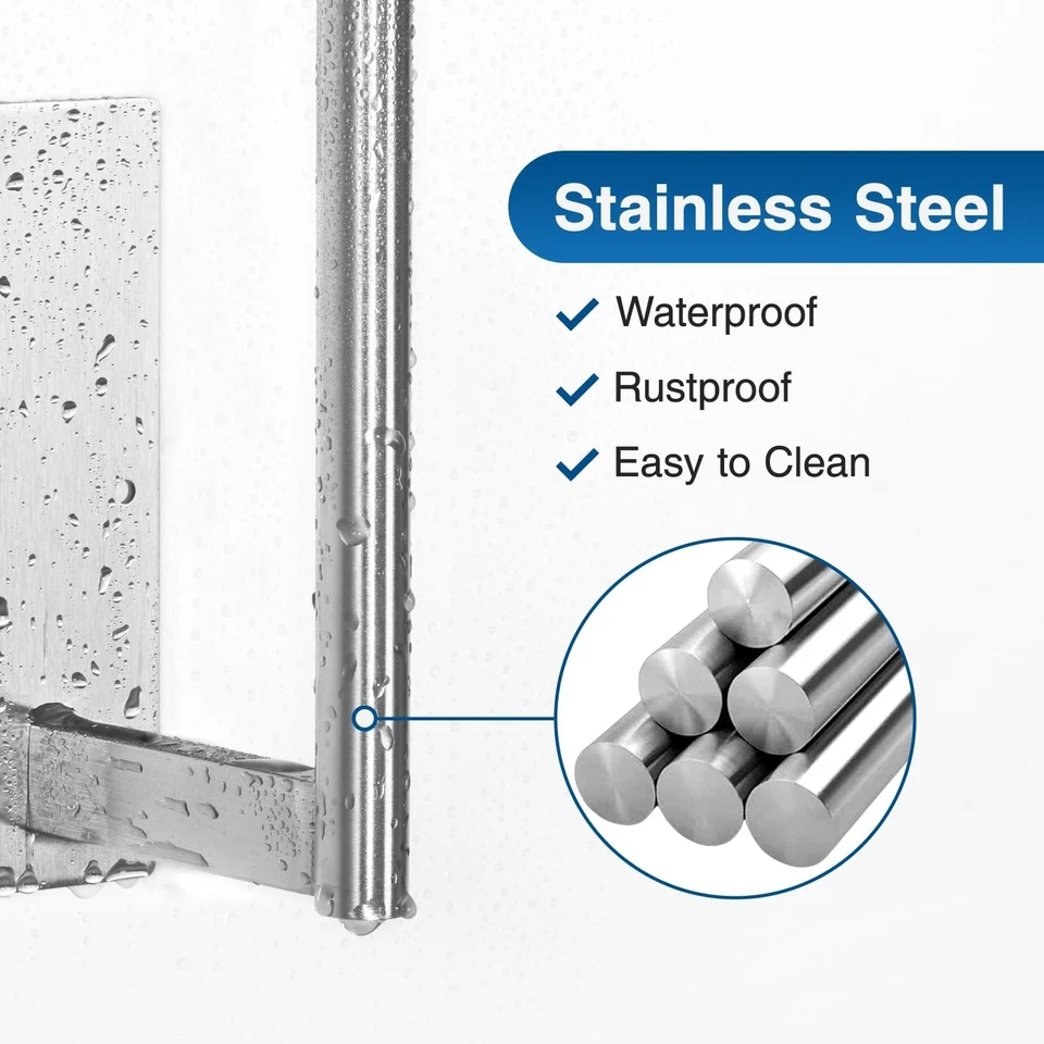 Toallero de papel montaje en pared debajo del gabinete organizador de cocina de acero inoxidable EE. UU. Foto 3 de 4