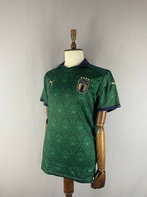 Puma イタリア代表 緑色ユニフォーム Puma Mens Italy Football Soccer Jersey Size XL Green Polyester