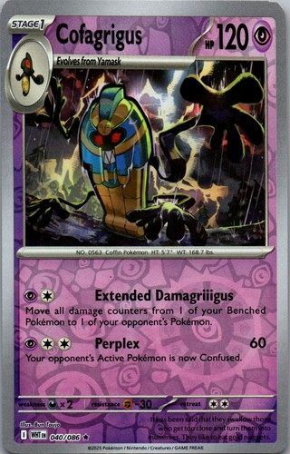 Cofagrigus 040/086 SV: White Flare Reverse Holo