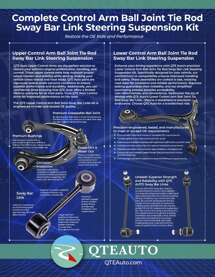 Pair 2 Front Sway Bar Link To 1957-1964 Mercury Colony Park Optional Performance - Image 4 of 4