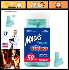 Soft Foam Earplugs - 50 Pairs, 33dB NRR, Comfortable for Sleep, Travel  Noise B