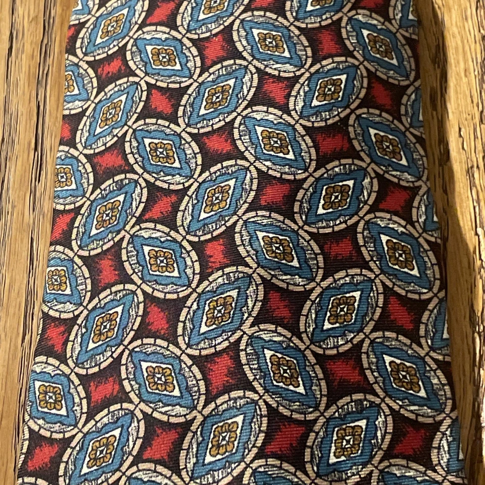 Corbata de seda vintage usada en excelente estado años 60 70 Pierre Balmain Paris foulard extra larga Foto 4 de 4