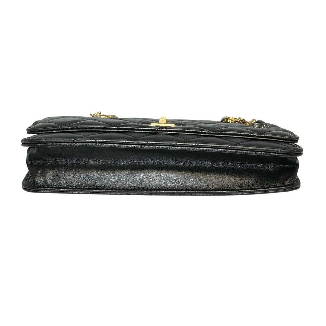 Used CHANEL 2.55 Icon Charm Chain Wallet A80834 Matelasse Bag Vintage Calf Galle image 7