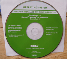 Dell Reinstallation CD Microsoft Windows XP Professional Service Pack 2 SP2