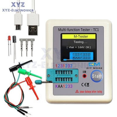 LCR-TC1 Transistor Tester   Diode Triode Capacitance Meter LCR NPN MOSFET USA *k