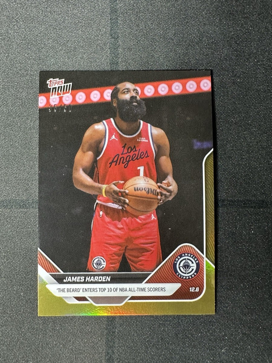 James Harden 10th All Time Scoring 2025-26 NBA Topps NOW Card 76
