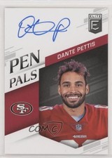 2018 Donruss Elite Pen Pals Blue Ink Dante Pettis #PP-DP Auto b9e