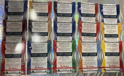 2023/24 TIM HORTONS GREATEST DUOS NEAR FULL MASTER SET 175/180 W CAPTAINS NO BH