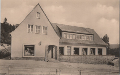 EK42, GDR, postcards, postcards, Erlabrunn, Erzgeb. HO Country Department Store