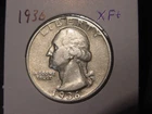 1936 WASHINGTON QUARTER XF + BETTER DATE FREE SHIPPING