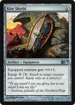 Kite Shield -Foil Light Play MTG Magic 2012 Core Set
