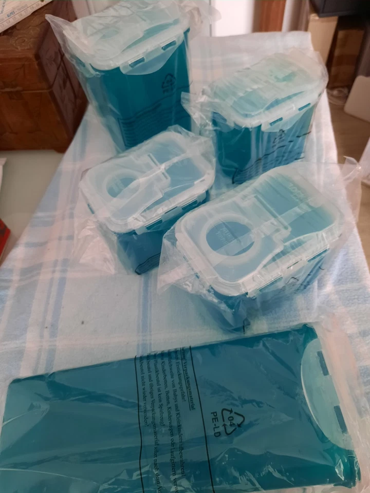 Schuettelboxen Look Look Aufbewahrung Voratsboxen Tuerkis Qvc Neu - Bild 4 von 4