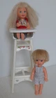 VINTAGE BARBIE EATIN FUN SHELLY DOLL WITH LITTLE BROTHER TOMMY