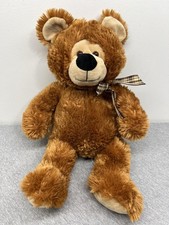MS Teddy Bear Inc Brown Plush Teddy Bear Large Stuffed Animal Toy Soft Bow