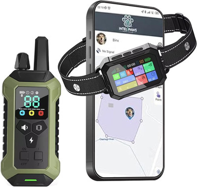 GPS Wireless Dog Fence System Collar   2-In-1 Remote or App Controlled Boundary