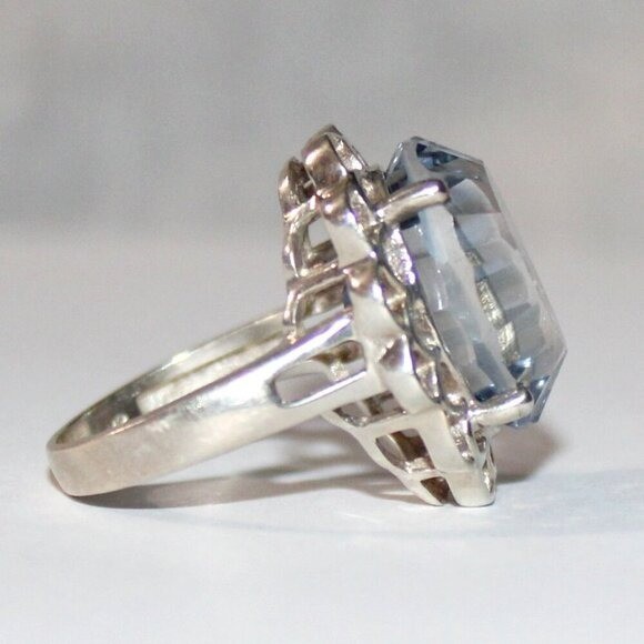 Sterling Silver Iolite Solitaire Ring - image 3