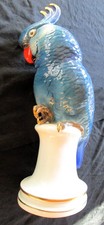 Porzellanfigur Karl Ens Volkstedt Papagei Kakadu handgemalt 40 cm hoch