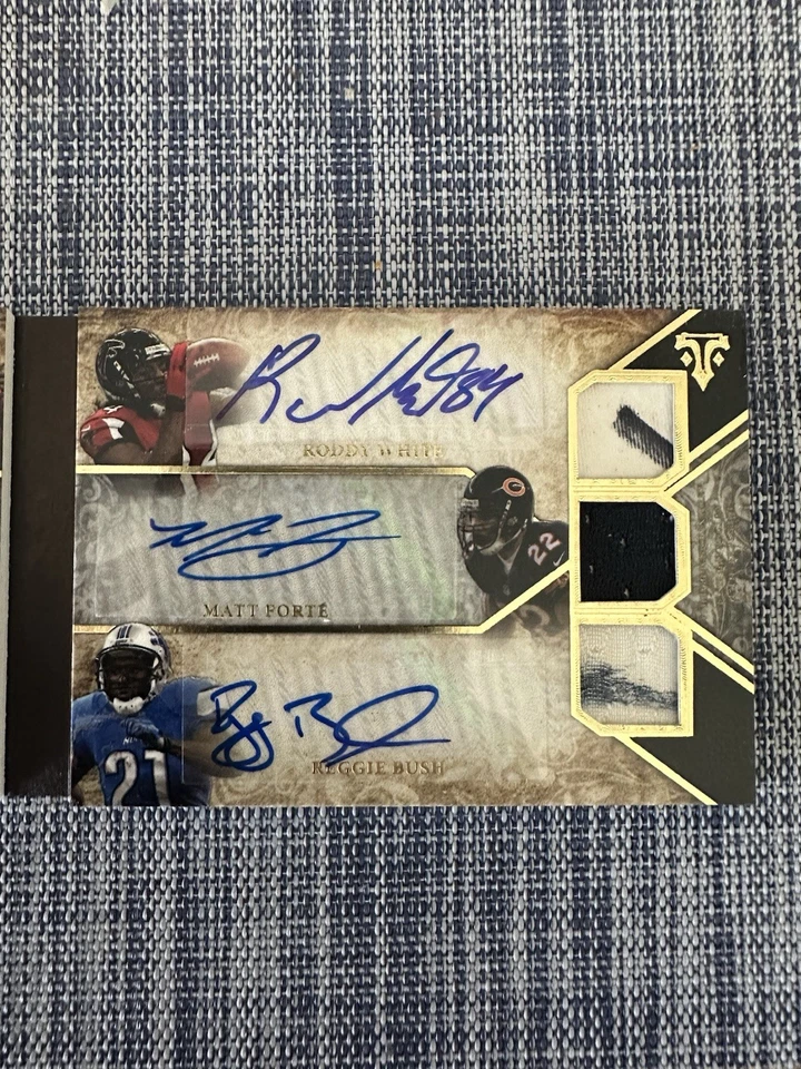 2014 Triple Threads Six Auto Relic Reggie Bush, Forte, Freeman, White, Ebron /27 - Image 4 of 4