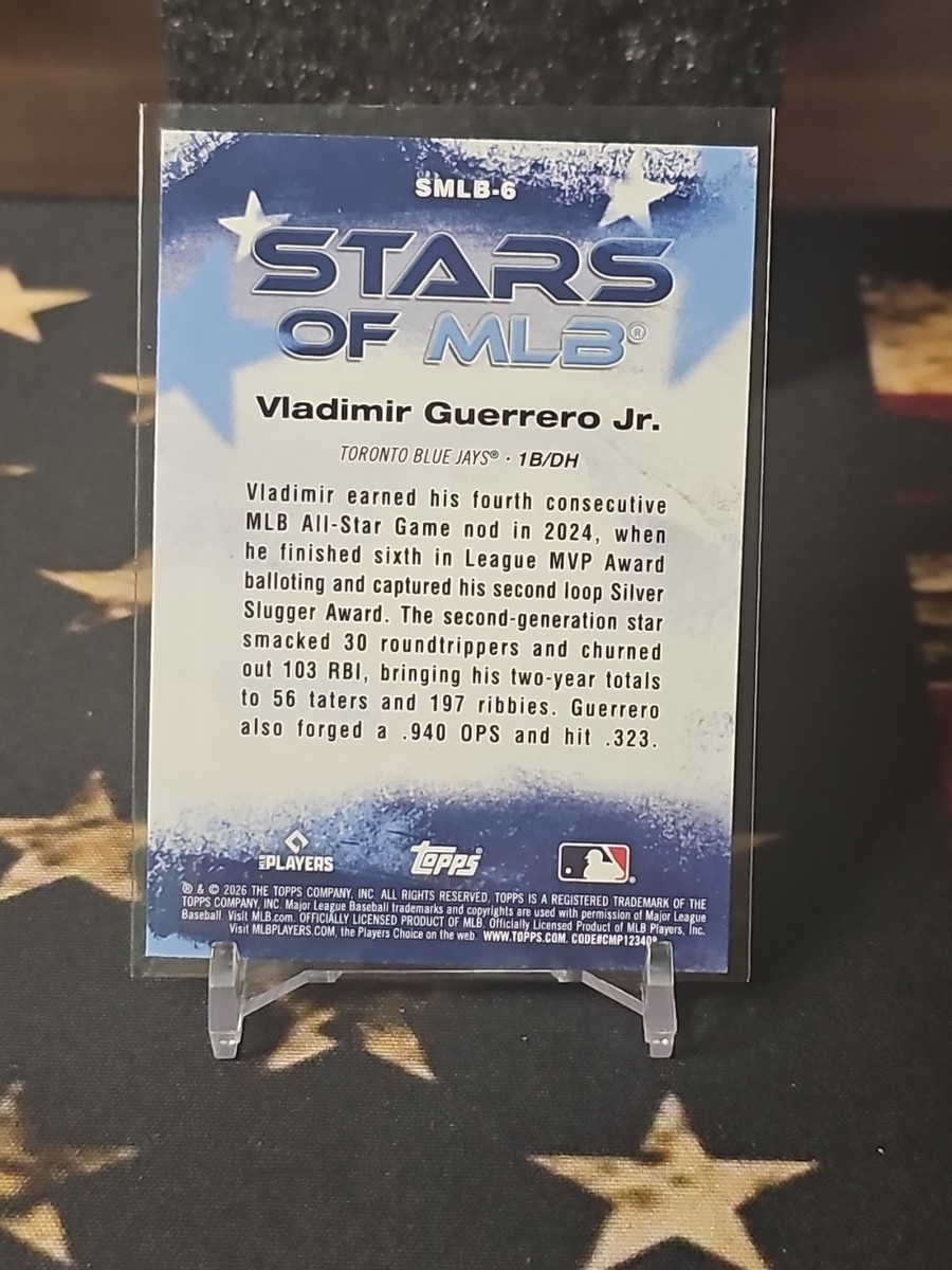 Vladimir Guerrero Jr. 2026 Topps Series 1 Stars of MLB Insert