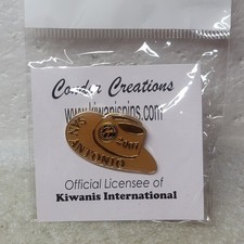 Kiwanis International Lapel Pin San Antonio 2007 Gold Tone Clutch