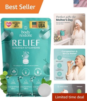 Mother's Day Aromatherapy Shower Steamers - Stress Relief Gift Set of 15