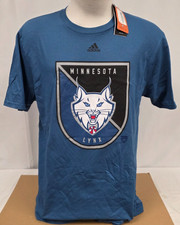 Brand New Men's adidas WNBA Minnesota Lynx Short Sleeve Shirt - L