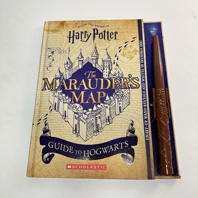 Harry Potter Marauders Map Guide to Hogwarts Book w/ Wand Scholastic