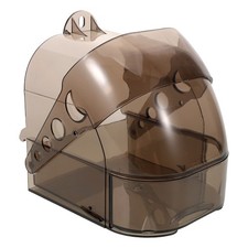 Transparent Plastic Parrot Shower Tub Bird Bath For Cage With Removable Drawer