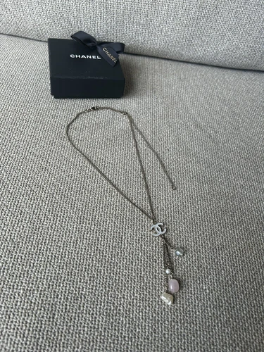 Collana goccia perle cristallo Chanel