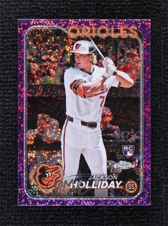 2024 Topps Chrome Purple Speckle Refractor 175/299 Jackson Holliday #88 0kv0