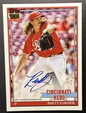 2026 Topps Series 1 RHETT LOWDER 1991 Topps On-Card AUTO Reds Autograph 91A-LOW