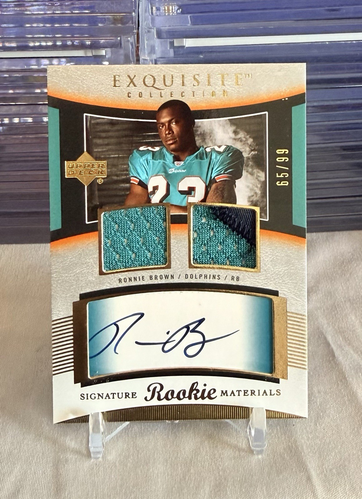 Ronnie Brown UD Exquisite Collection #114 Autograph