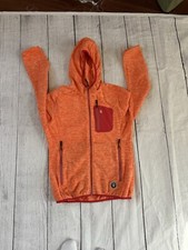 Little Donkey Andy size medium women's full zip hoodie jacket orange pink trim