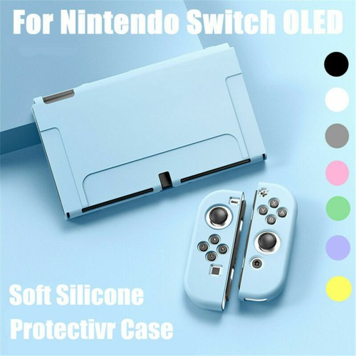 New Nintendo Switch OLED Soft Silicone Protective Case Cover Console Joy-Con UK - Picture 2 of 13