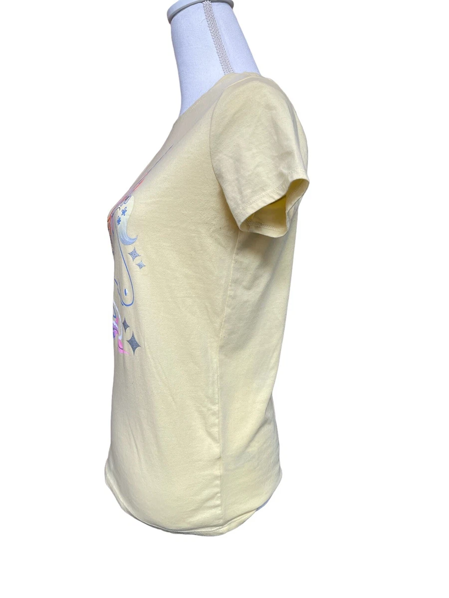 CAT JACK YELLOW UNICORN T SHIRT WOMENS SIZE SMALL JUNIORS 14