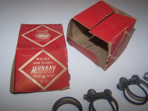 10 abrazaderas de manguera antiguas vintage de 1" con empuñadura de alambre MURRAY - Imagen 2 de 5