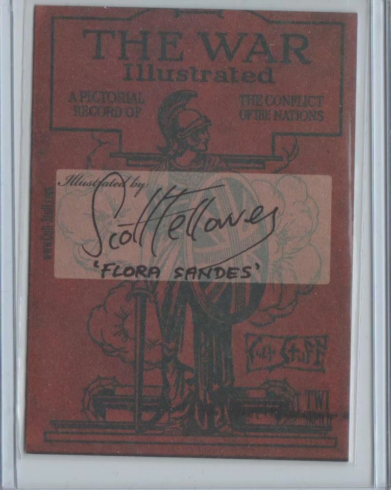 1914 WAR ILLUSTRATED TRADING CARDS FLORA SANDES SKETCHED BY SCOTT FELLOWS - Image 2 of 3