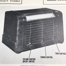 1946 Skyrover Radio Model N5-R-D-250 251 Repair Wire Schematic Repair Manual