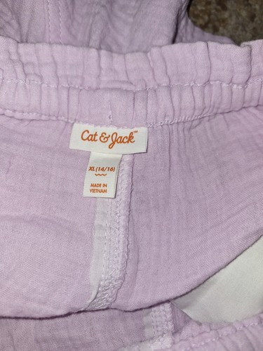 Girls Shorts Size 14/16 XL Drawstring Shorts Purple Color NWT Cat & Jack Cl34 - Picture 4 of 4