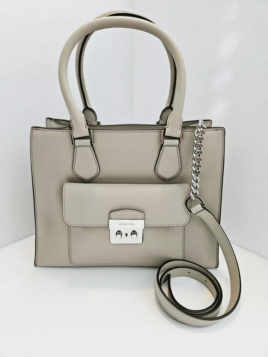 MICHAEL KORS Bridgette MediumSaffiano Leather Dark Dun Tote Bag Purse 30T65BDT2L