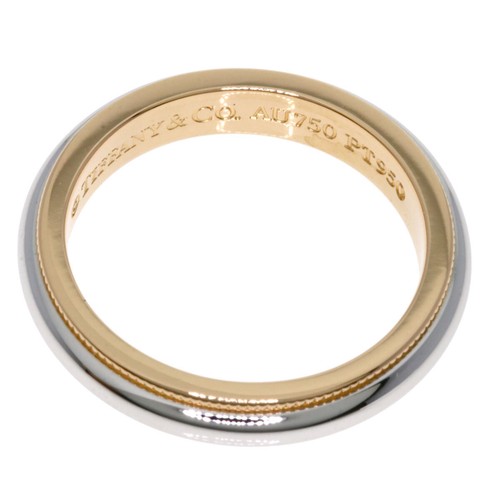 TIFFANY&Co. Ring Milgrain Platinum PT950 18K Pink Gold - Picture 4 of 5