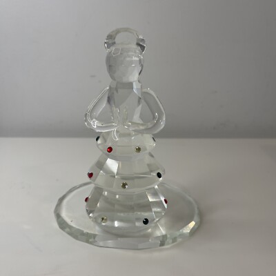 Sorelle Crystal Angel Candle Holder With Gemstones On Her Dress