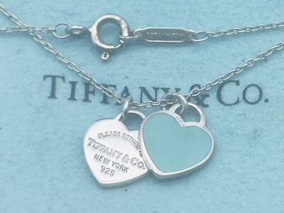 tiffany and co necklace blue heart