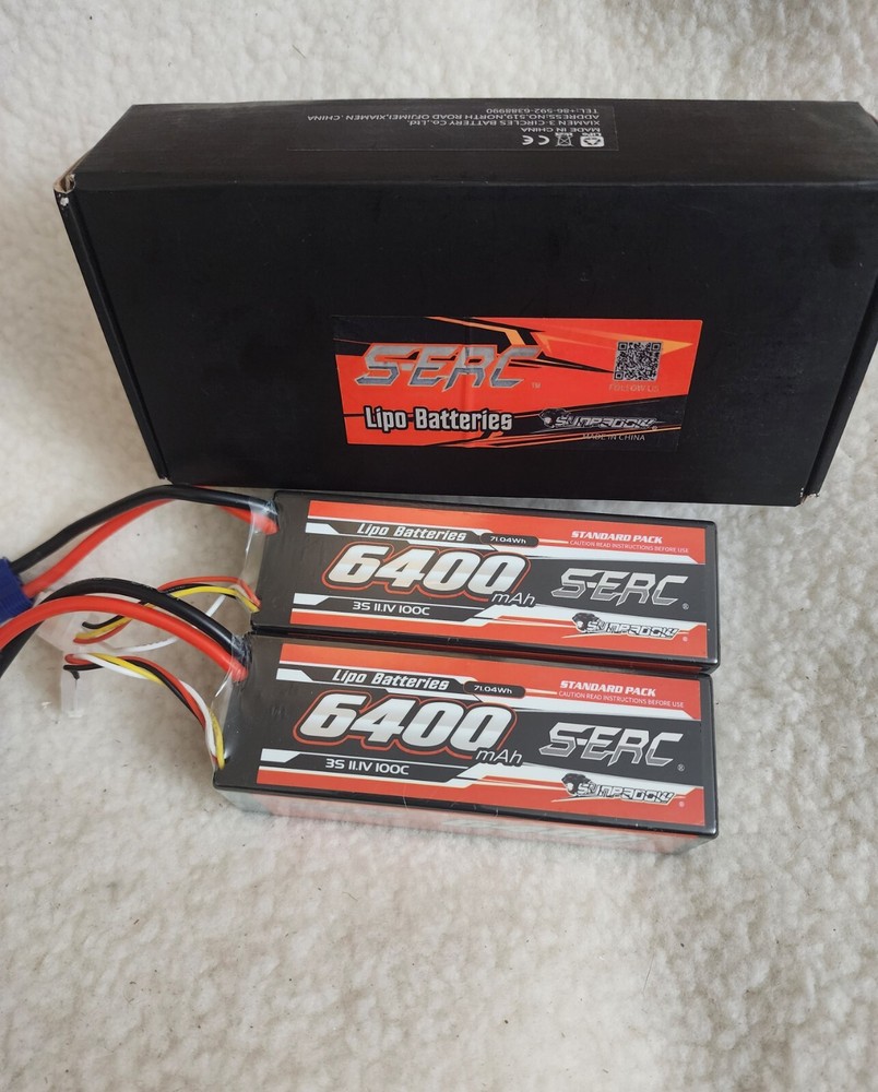 SERC LIPO BATTERIES. 6400/MAH