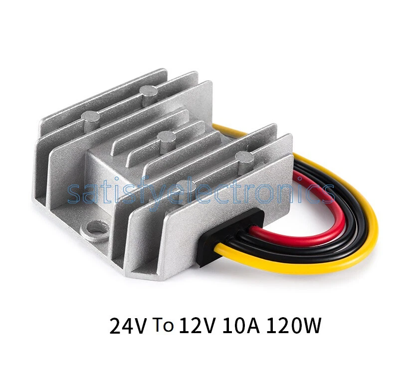 Voltage converter DC 24V to DC 12V 10A 120W stepdown converter truck adapter - Image 4 of 4