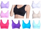 Seamless Comfort Padded Sports Women Stretch camisole Crop Top Vest Sleep Bra