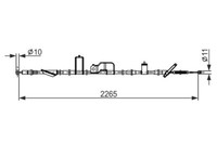 1 987 482 918 Bosch Seilzug, Feststellbremse FüR Honda,Honda (Dongfeng)