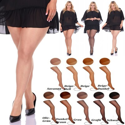 2-4-6-10 STÜCK Strumpfhose 20 DEN mit Höschen-Teil GR L-XXXL Feinstrumpfhose 
